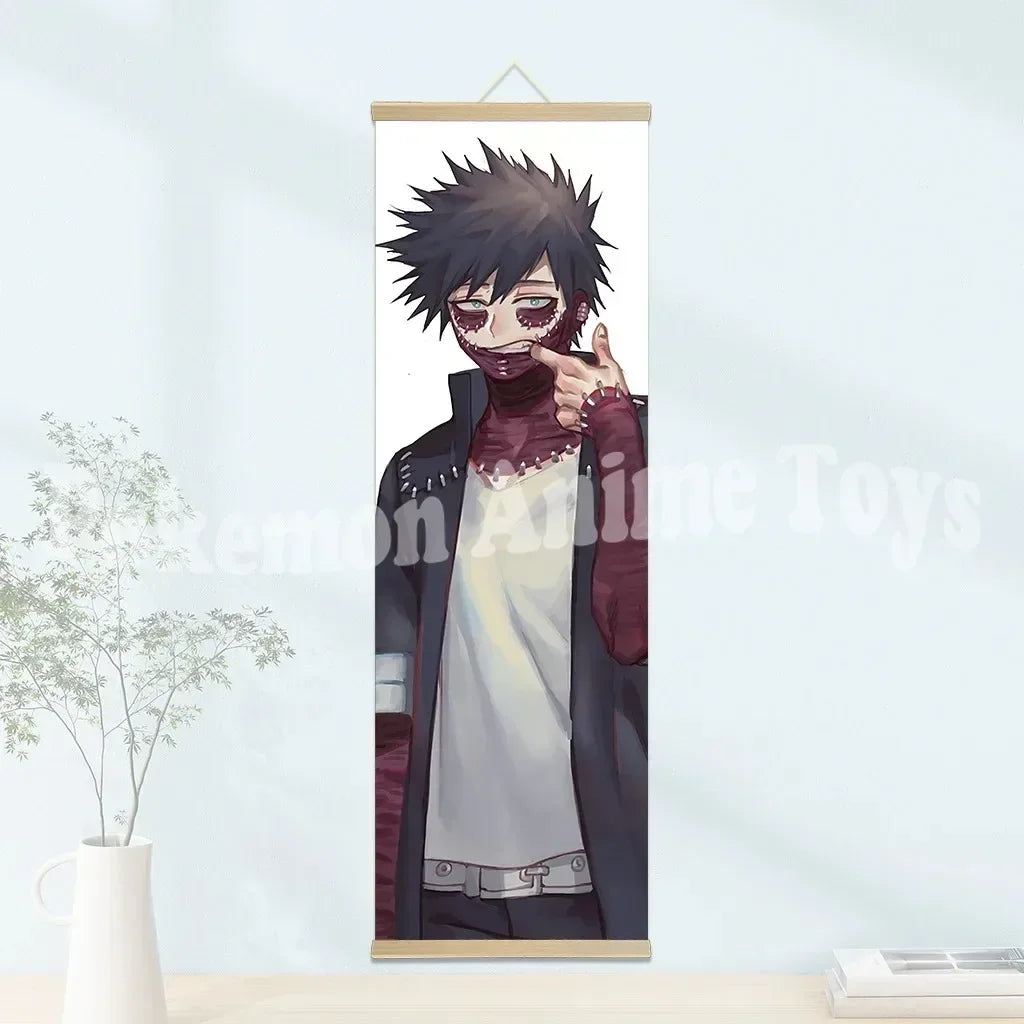 My Hero Academia Poster: Hanging Scroll, HD Quality Wall Art, Retro Posters for Home Room Wall Decoration