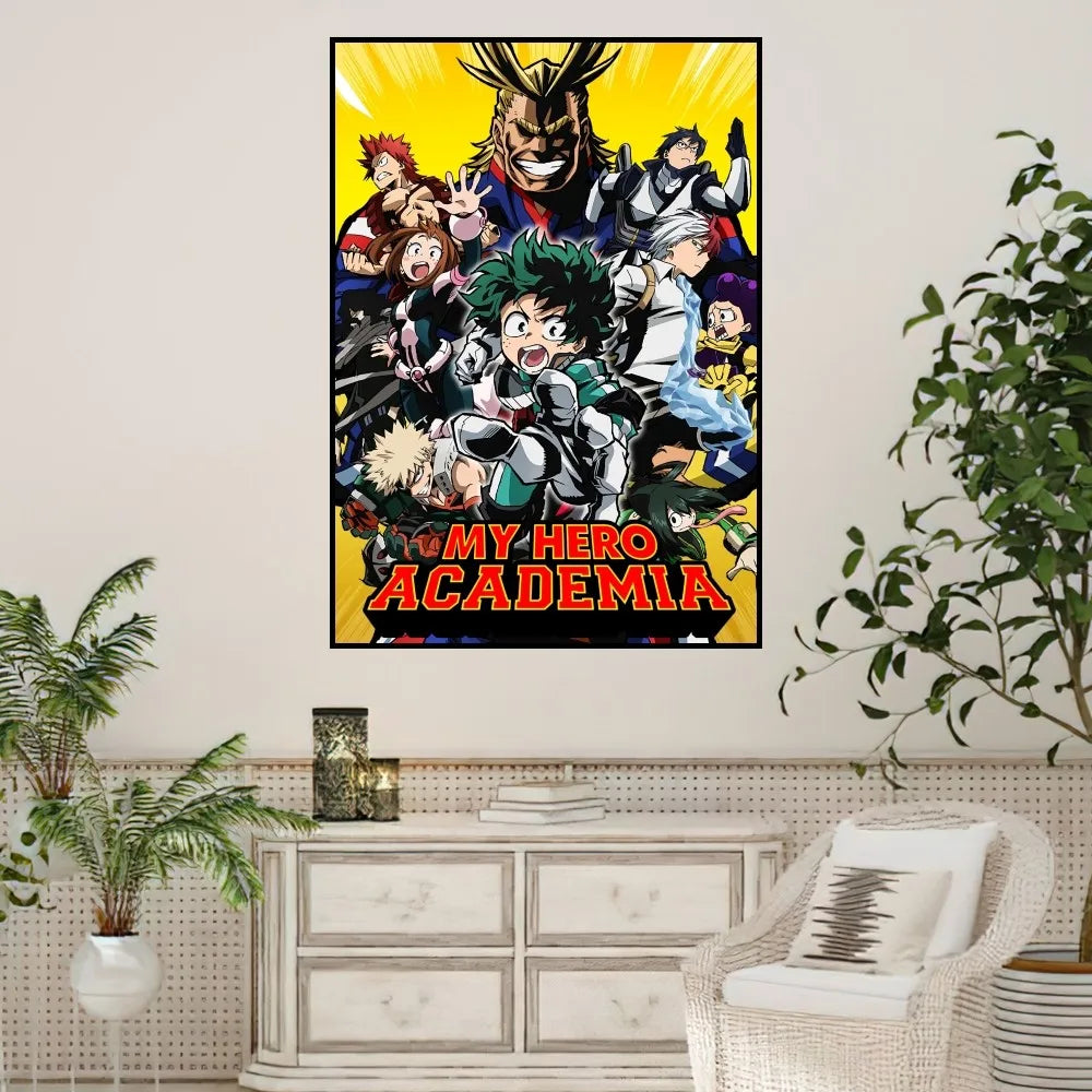 Anime My Hero Academia Poster Prints Wall Sticker Painting Bedroom Living Room Decoration Office Home