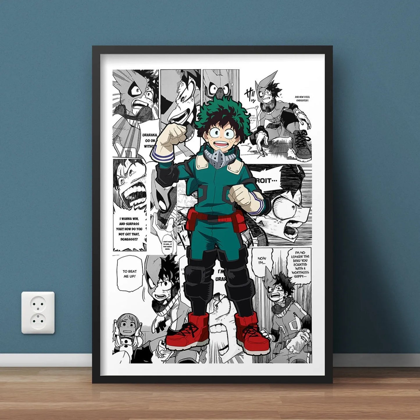 My Hero Academia Canvas Poster Anime Wall Art for Living Kids Room Decor