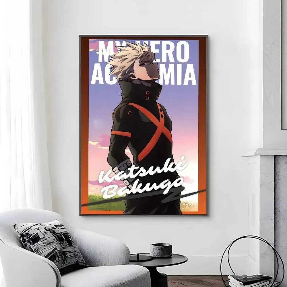 C-Classic Anime My Hero Academia Third Poster Canvas painting poster with prints Home bedroom living room decoration gift