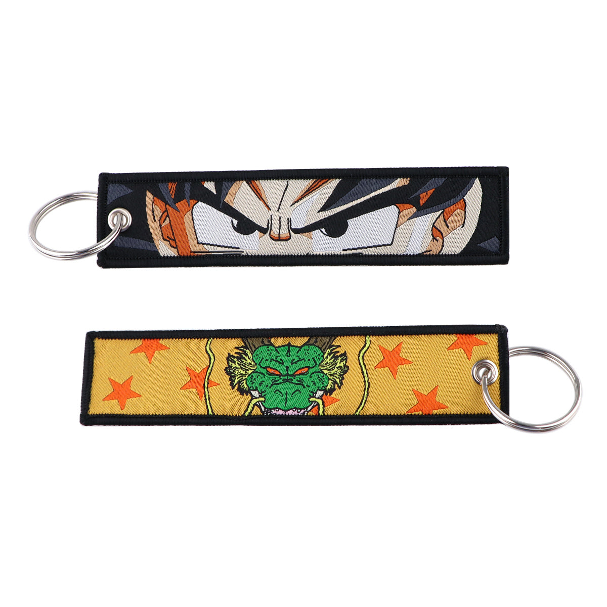 Anime Charm Embroidered Keychain: Durable, Versatile Jet Tag for Backpacks & Car Keys - Ideal Gift for Men