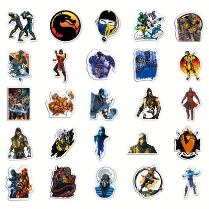 50pcs Vibrant Anime Doodle Stickers - Waterproof, DIY Friendly, and Removable Decorations for Personalizing Your Skateboard, Luggage, and More - Made of High-Quality Paper Material