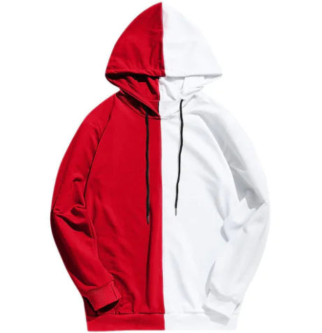 Spliced Double Bar Hoodie