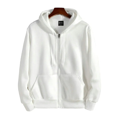 Cotton Hooded Zip Sweater Jacket