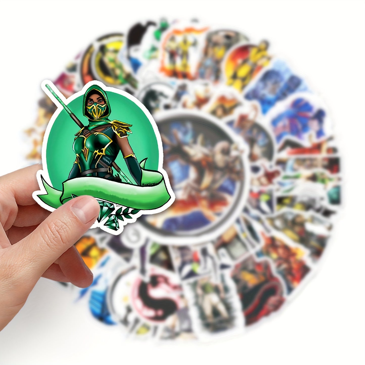 50pcs Vibrant Anime Doodle Stickers - Waterproof, DIY Friendly, and Removable Decorations for Personalizing Your Skateboard, Luggage, and More - Made of High-Quality Paper Material