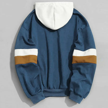 Spliced Double Bar Hoodie