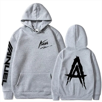 Autumn Fleece Men's Hoodies with Anuel AA Print