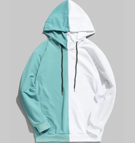 Spliced Double Bar Hoodie