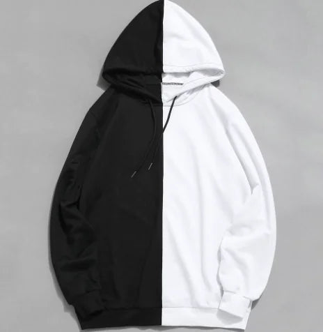 Spliced Double Bar Hoodie
