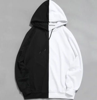 Spliced Double Bar Hoodie