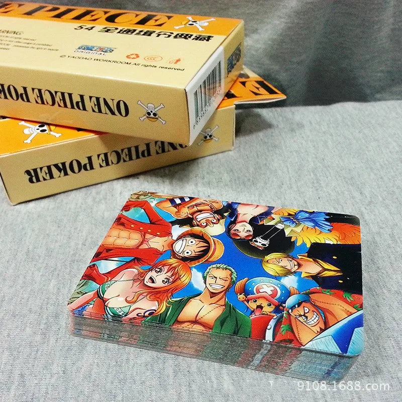 1 set NEW One Piece wanted circular Playing Cards Monkey D Luffy Surrounding Cards Cartoon Playing Card Desktop games poker Gift