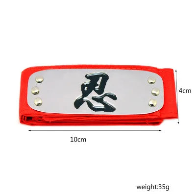 Akatsuki Kakashi Konoha Headband Cosplay Costumes Accessories Itachi Akatsuki Armband Toys Props Anime Figure Model Gift