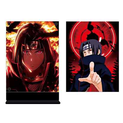 Led Backlit Poster Itachi Anime Night Light for Bedroom Nightlight Game Room Decor 02 Table Lamps Sign Itachi