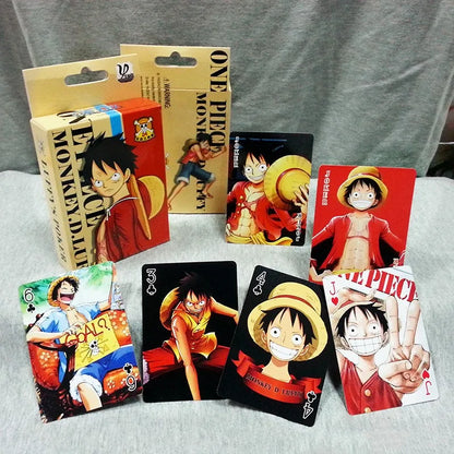 1 set NEW One Piece wanted circular Playing Cards Monkey D Luffy Surrounding Cards Cartoon Playing Card Desktop games poker Gift