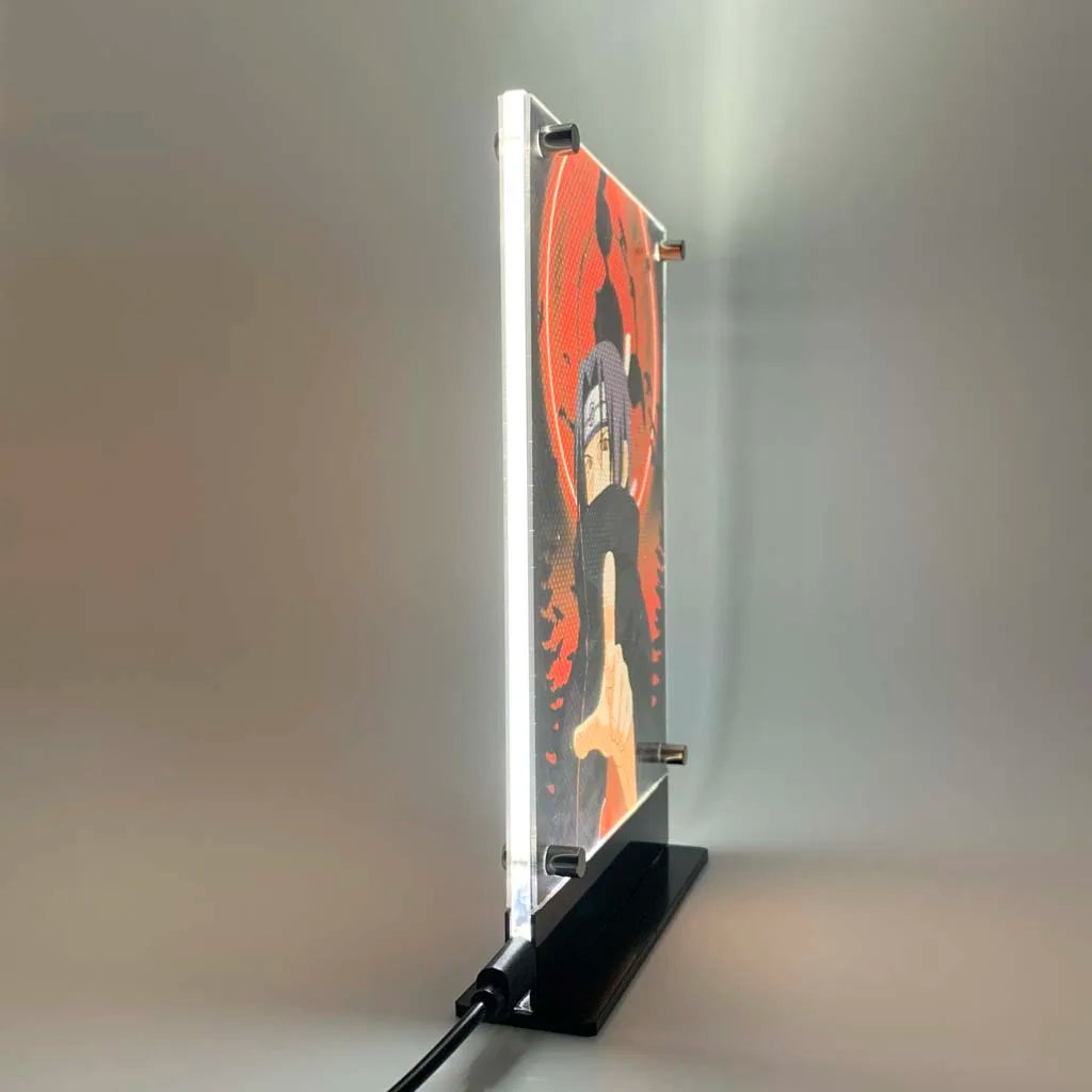 Led Backlit Poster Itachi Anime Night Light for Bedroom Nightlight Game Room Decor 02 Table Lamps Sign Itachi