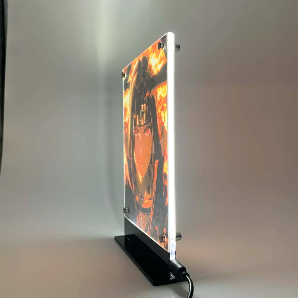 Led Backlit Poster Itachi Anime Night Light for Bedroom Nightlight Game Room Decor 02 Table Lamps Sign Itachi