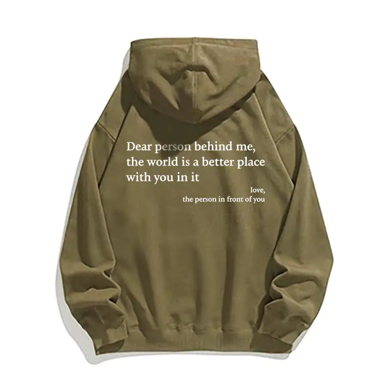 Kangaroo Pocket Printed Drawstring Hoodie