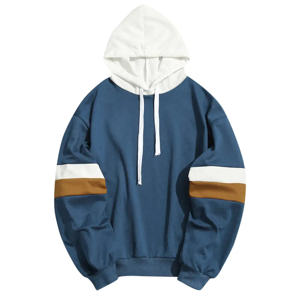 Spliced Double Bar Hoodie