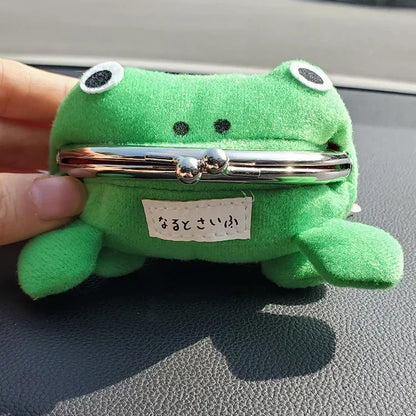 Bandai Anime Frog Wallet Coin Purse Key Chain Cute Novelty Adorable Cartoon Cosplay Figure Bag Accessories Gifts