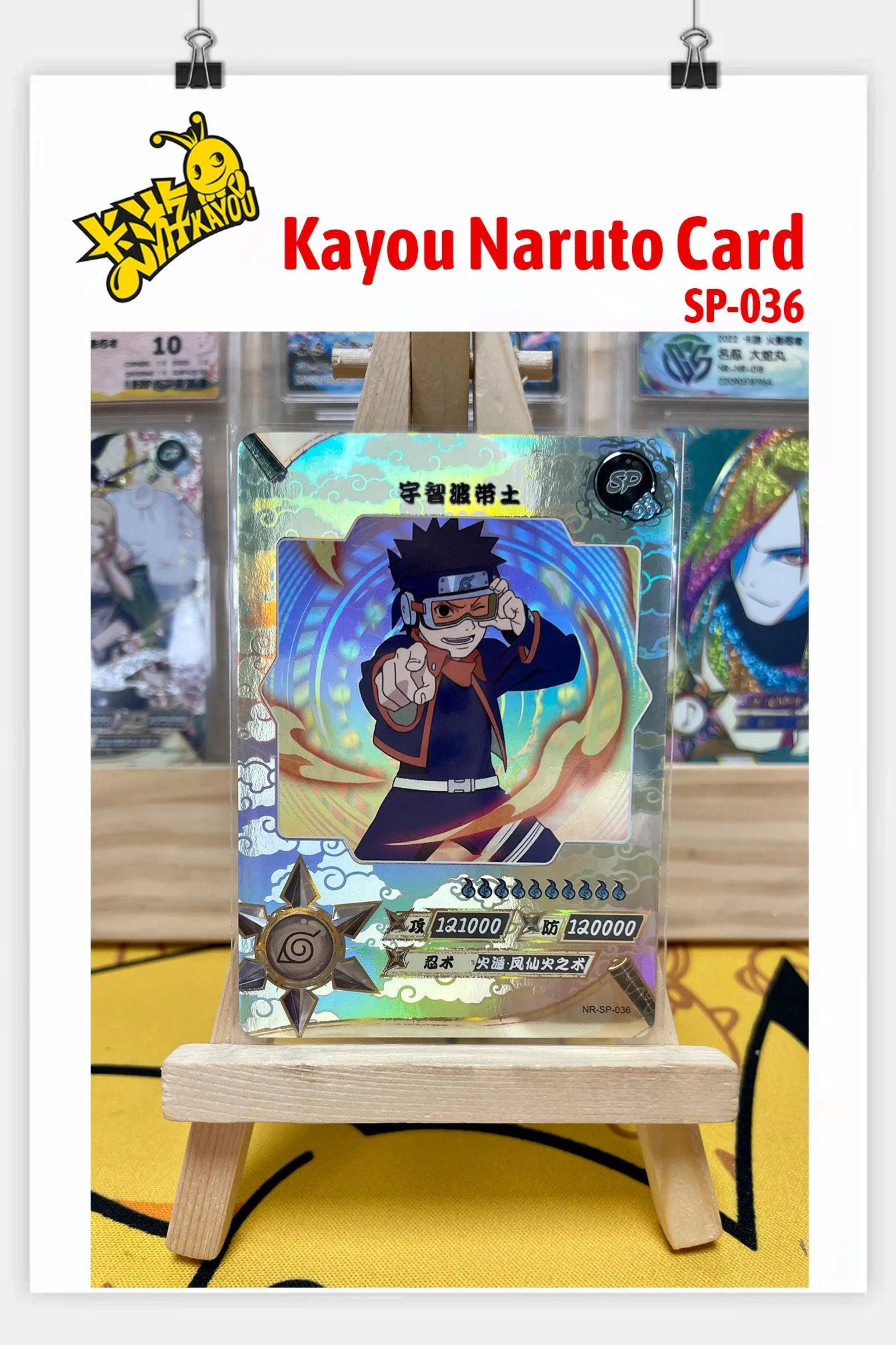 Kayou Genuine Anime Naruto Card SP Full Series No.001-040 Gaara Uzumaki Naruto Namikaze Minato Rare Collection Card Toy Gift