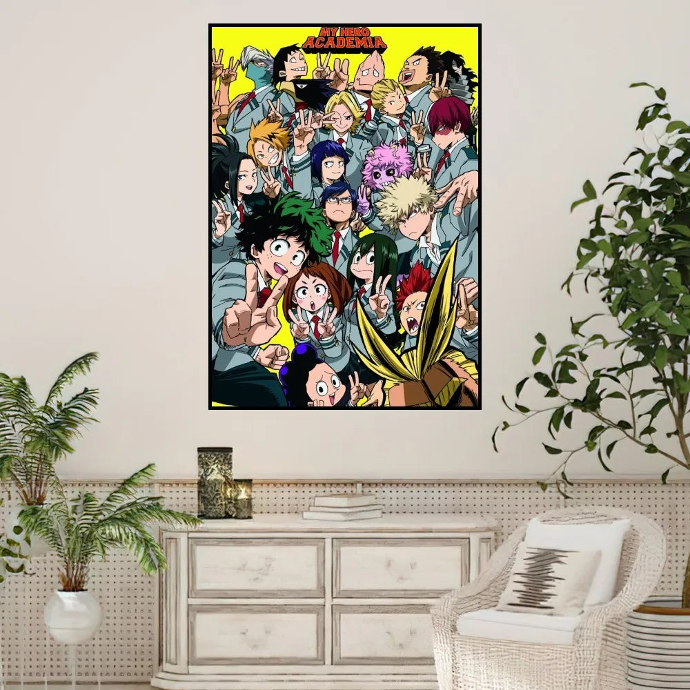Anime My Hero Academia Poster Prints Wall Sticker Painting Bedroom Living Room Decoration Office Home