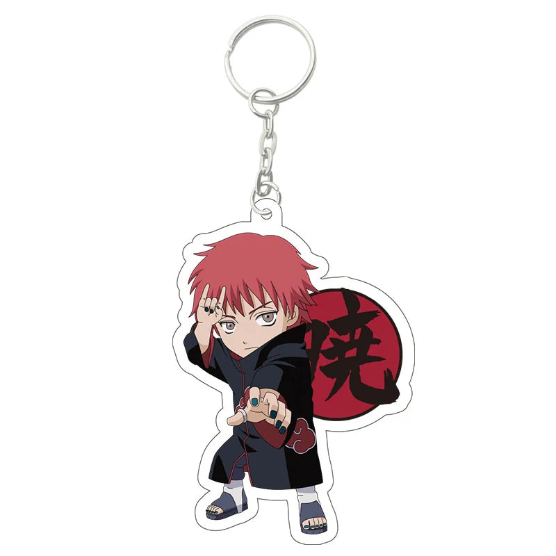 Anime Naruto Akatsuki Uchiha Itachi Acrylic Gift Girl Pendant Jewelry Cute Creative Keychain Fashion Bag Ornaments Key Ring