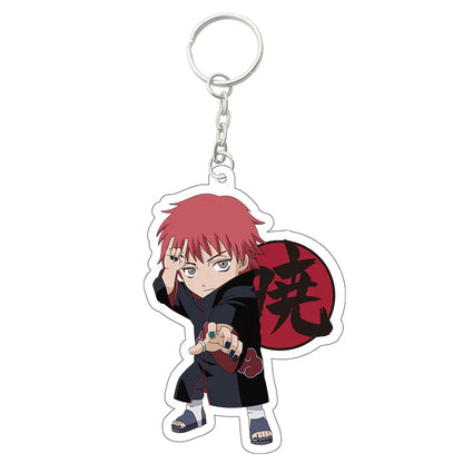 Anime Naruto Akatsuki Uchiha Itachi Acrylic Gift Girl Pendant Jewelry Cute Creative Keychain Fashion Bag Ornaments Key Ring