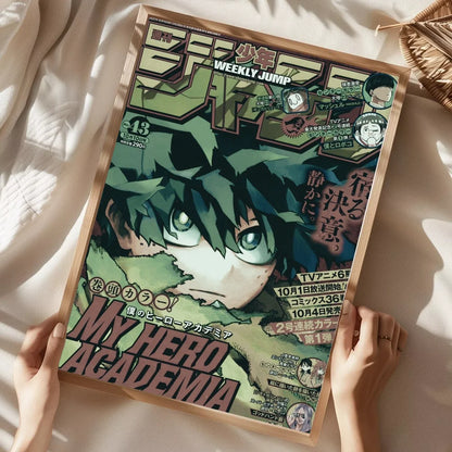 My Hero Academia Poster Home Living Room Bedroom Bar Cafe Art Decor