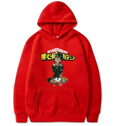 My Hero Academia Hoodies Graphic Fashion Sweatshirt Hip Hop Casual Unisex Autumn Winter Harajuku Fleece Streetwear Tops