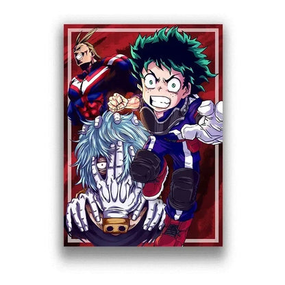 My Hero Academia Poster Anime Decor Bar Cafe Canvas Painting Posters and Prints Wall Art Pictures for Living Room Decoration