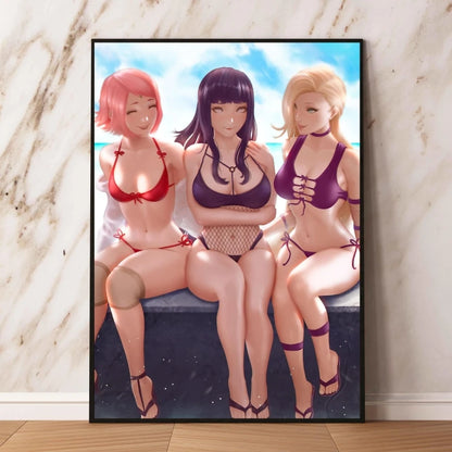 Print On Canvas Naruto High Quality Art Wall Decor Gifts Children's Bedroom Decor Modular Prints Poster Home Hanging