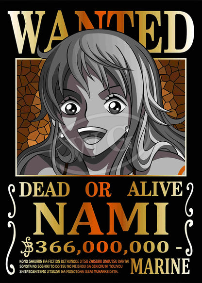 One Piece Pastable Canvas Painting Anime Figure Luffy All Characters WANTED HD Print Picture for Bedroom Wall Decoration Poster