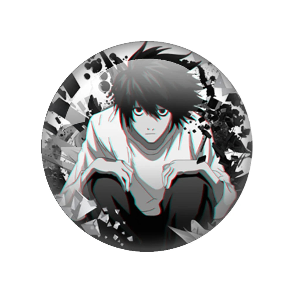 Death Note Sign Photo 12mm-40mm Anime Photo Glass Cabochon Demo Flat Back Making Findings Jewelry Findings