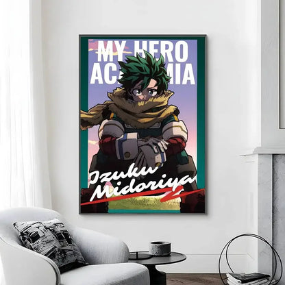 C-Classic Anime My Hero Academia Third Poster Canvas painting poster with prints Home bedroom living room decoration gift