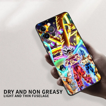 G-Goku D-Dragon Ball Z Art For Apple iPhone 15 14 13 12 Pro Max Mini 11 Pro XS Max X XR 6 7 8 Plus SE 2020 Black Soft Phone Case