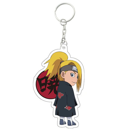 Anime Naruto Akatsuki Uchiha Itachi Acrylic Gift Girl Pendant Jewelry Cute Creative Keychain Fashion Bag Ornaments Key Ring