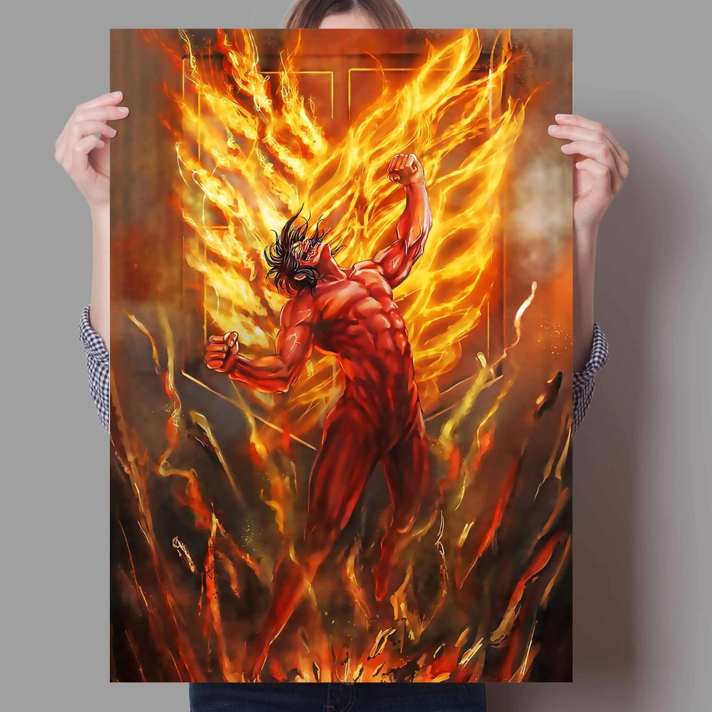 Anime Attack On Titan Canvas Poster  Artistic Wall Decor for Bedroom Living Room Perfect Quality Home Decoration