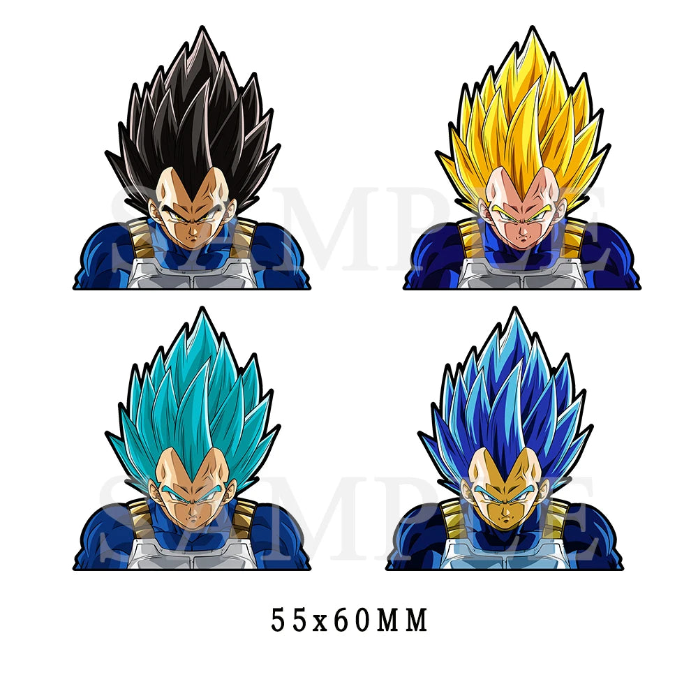 1 Piece Anime Naruto Dragon Ball Z Goku/Vegeta Magic Motion Small Stickers Waterproof Decals for Phone,cup,laptop Etcs Toy Gifts