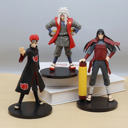 Anime Naruto Itachi Jiraya Anime Action Figure Model Gifts Collectible Figurines for Kids 19CM