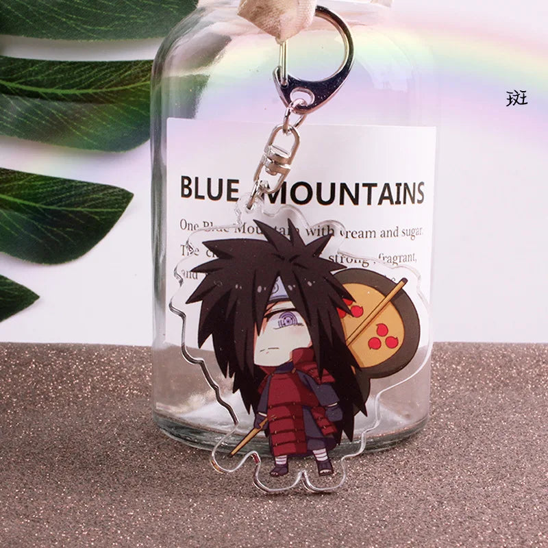 Anime Tobi Uchiha Obito Itachi Madara Uzumaki Hatake Kakashi Hyuga Hinata Deidara Acrylic Keychains Pendants Figure Toys Gifts