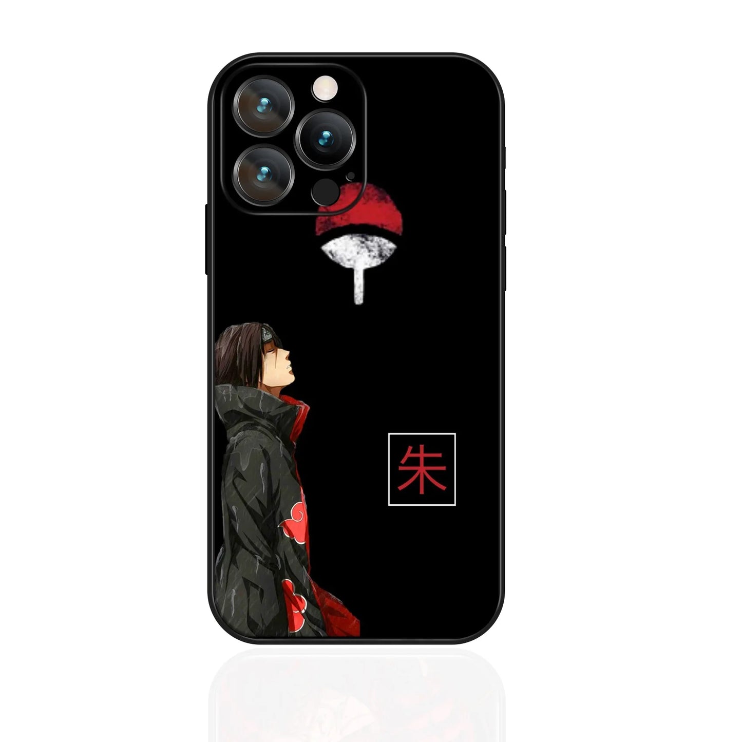 MINISO Phone Case for iPhone 17 Pro Akatsuki Uchiha Itachi Anime Soft Silicon Cover for iPhone 16 15 14 13 12 17 Pro Max Plus