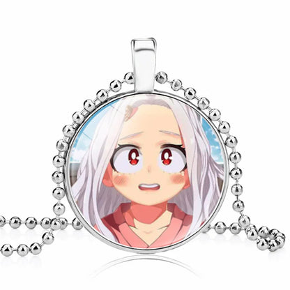 My Hero Academia Round Pendant Cartoon Student Necklace Anime Peripheral Accessories My Hero Academia Sweater Chain Gift