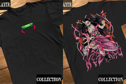 Japanese Hot Blooded Anime T-shirt Men Women Kokushibo Graphic Oversized Y2k Harajuku High Quality T-shirt Female Male Clothing