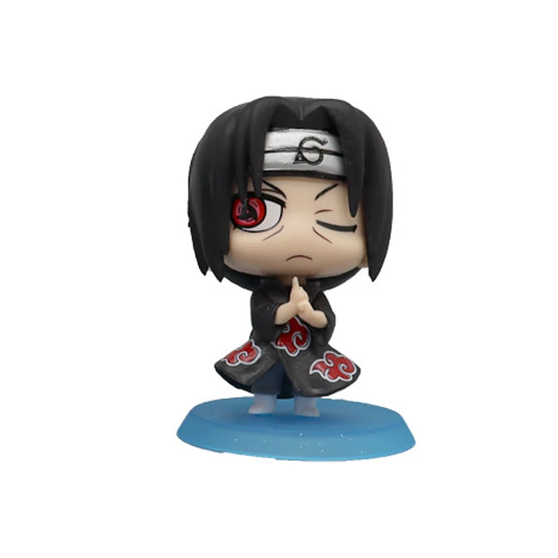 Hot Anime Naruto Action Figure Naruto Sasuke Kakashi Itachi Model Toys Desktop Ornament Decoration Gift Boy Girl Figure Toy