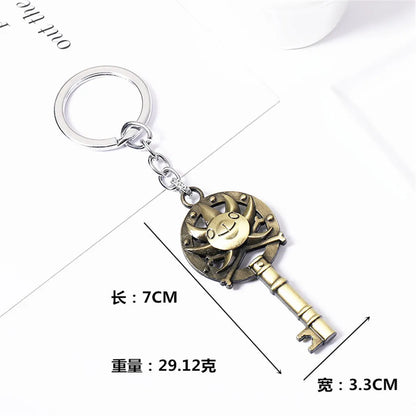 Anime One Piece Metal Keychain Luffy Hat Zoro Nami Sanji Chopper Figure Pendant Car Keyring For Men Women Kid Gift Jewelry