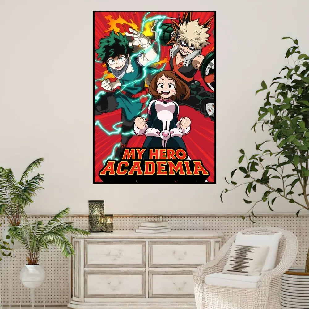 Anime My Hero Academia Poster Prints Wall Sticker Painting Bedroom Living Room Decoration Office Home
