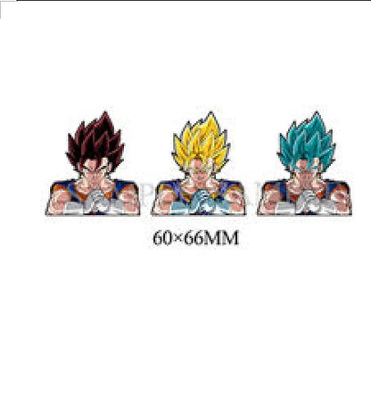 1 Piece Anime Naruto Dragon Ball Z Goku/Vegeta Magic Motion Small Stickers Waterproof Decals for Phone,cup,laptop Etcs Toy Gifts