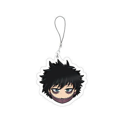 Anime My Hero Academia Phone Charm Keychain Acrylic My Hero Academia Small Mobile Phone Chain Key Rin Accessories Fans Gifts
