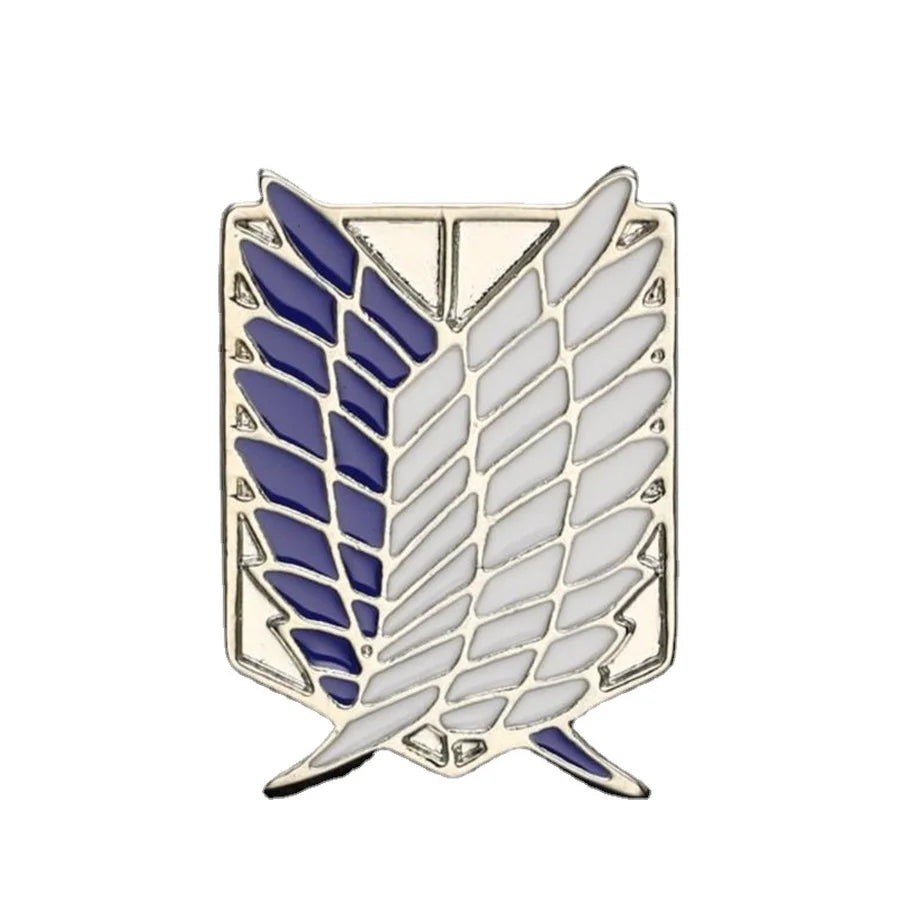 Attack on Titan Brooch Pin Anime Metal Pins Wings of Liberty Shingeki No Kyo Scout Regiment Legion Eren Badge Cosplay Accessorie
