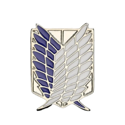 Attack on Titan Brooch Pin Anime Metal Pins Wings of Liberty Shingeki No Kyo Scout Regiment Legion Eren Badge Cosplay Accessorie